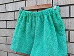 Green Terry Dizzy Girl Shorts