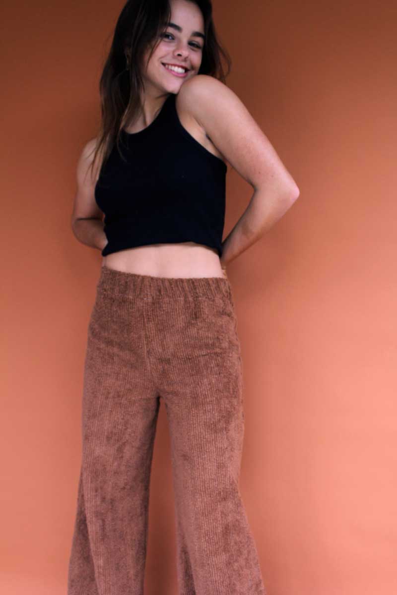 Brown Terry Flares