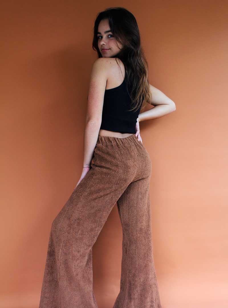 Brown Terry Flares