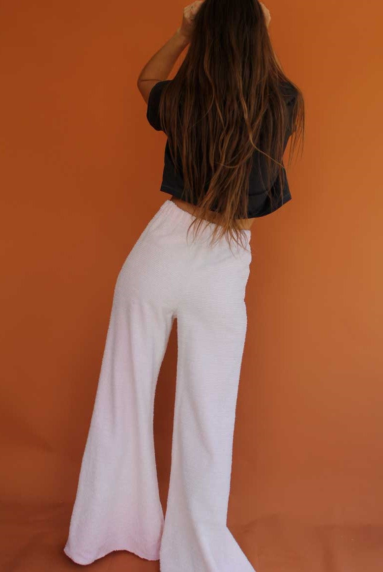Light Pink Terry Flares