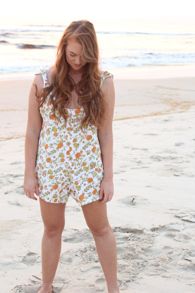 Orange Blossom Arlo Romper