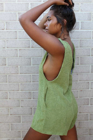 Olive Terry Romper